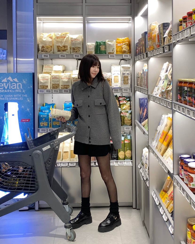 COURGETTE韓國直郵㊣女裝新款時尚人氣休閑真品25秋冬職業夾克COURGETTE夾克
