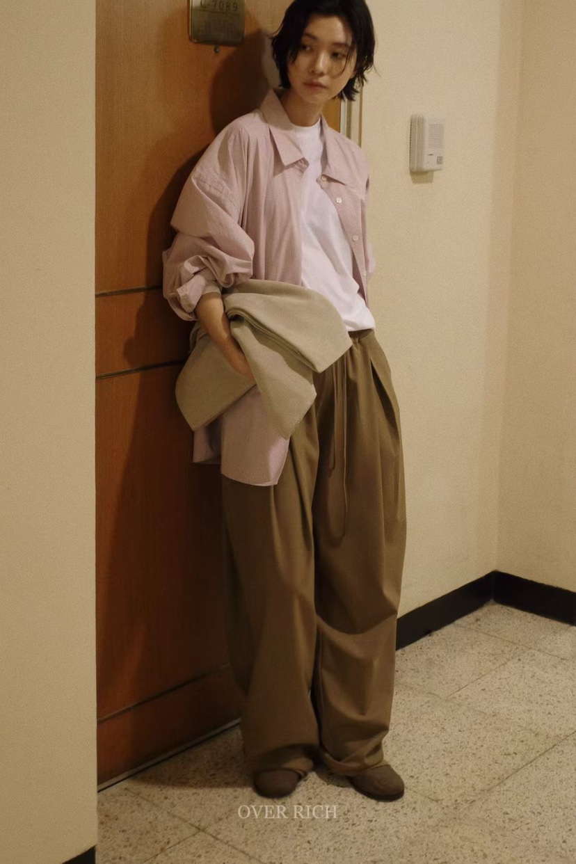 OVER RICH東大門㊣直郵女士新款真品職業25秋冬人氣休閑褲OVER RICH休閑褲