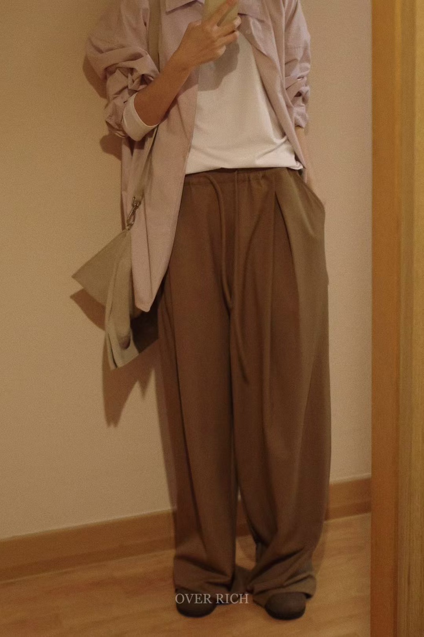 OVER RICH東大門㊣直郵女士新款真品職業25秋冬人氣休閑褲OVER RICH休閑褲