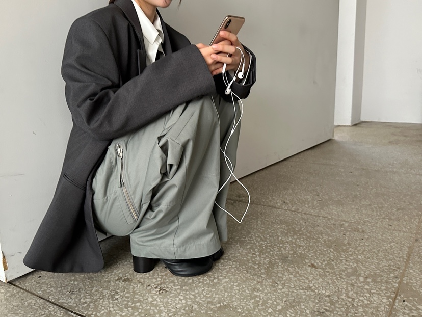UNBOUND東大門㊣實拍女裝新品職業時尚真品推薦休閑褲含腰帶UNBOUND休閑褲