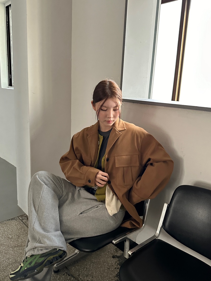 UNBOUND韓國直郵㊣女士新品真品推薦25秋冬休閑人氣夾克絨面革UNBOUND夾克