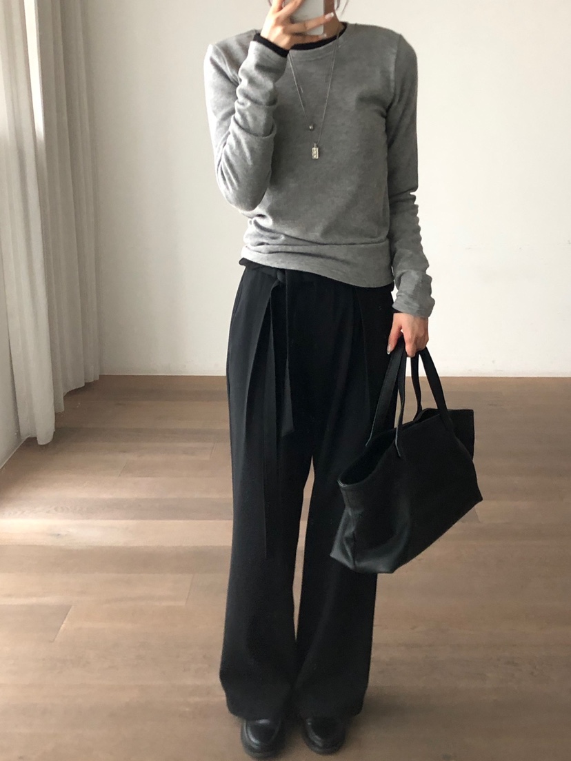 THE EYL東大門㊣代購女士新款熱賣休閑25秋冬推薦真品長袖T恤THE EYL長袖T恤
