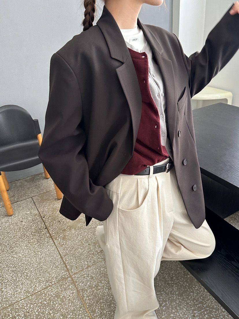 UNBOUND東大門㊣實拍女裝新款休閑人氣職業真品時尚推薦夾克UNBOUND夾克