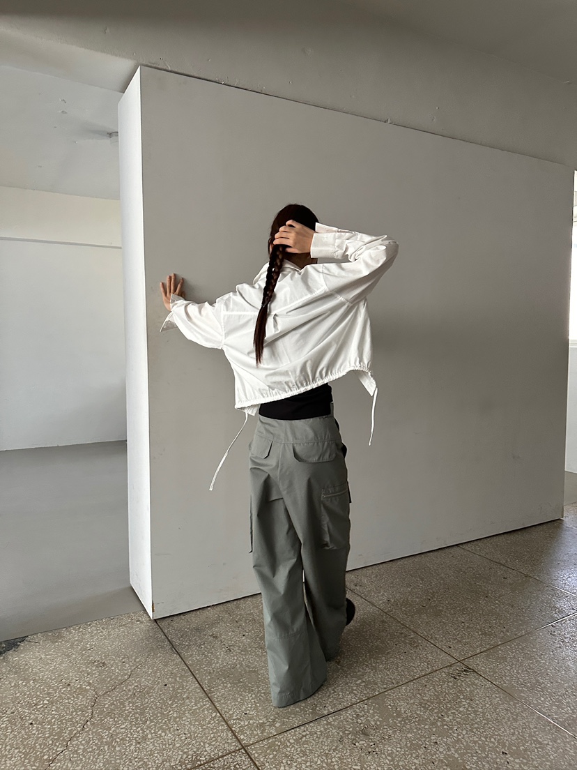 UNBOUND韓國代購㊣女士新款職業休閑時尚人氣襯衫蕾絲衫短款UNBOUND襯衫/蕾絲衫