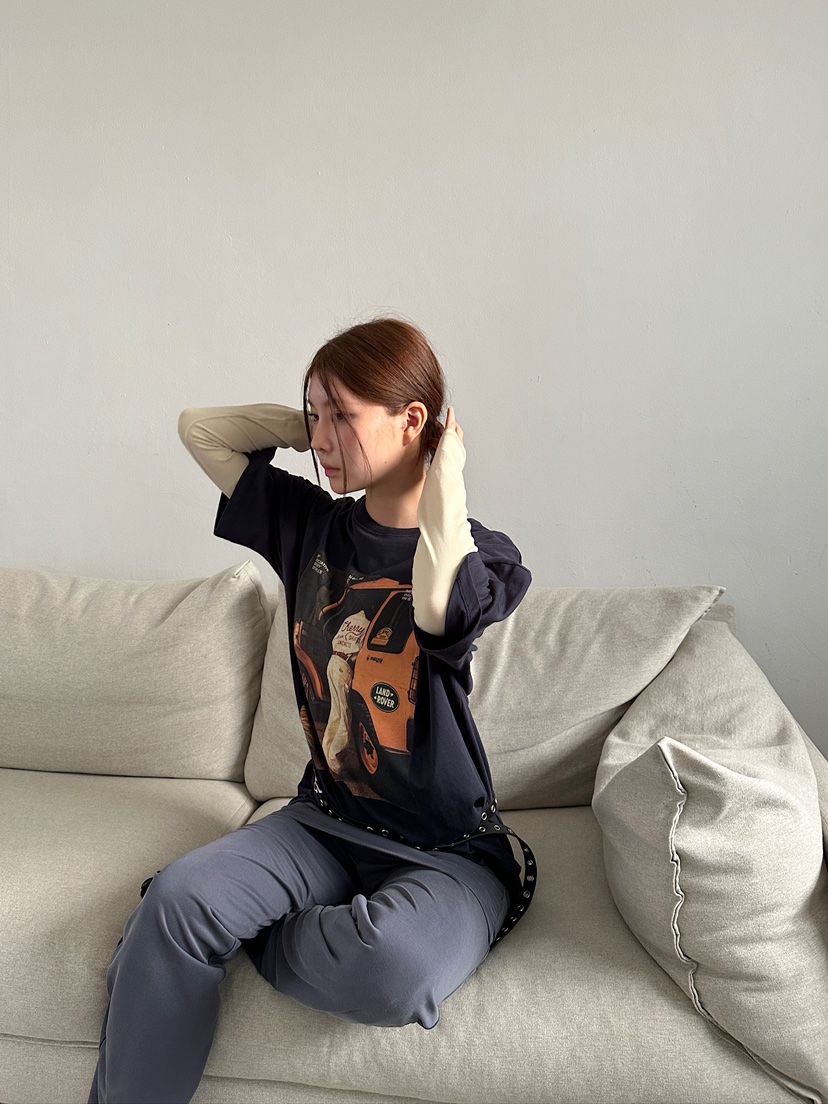 UNBOUND韓國直郵㊣女裝新款時尚職業熱賣休閑25秋冬真品T恤UNBOUNDT恤