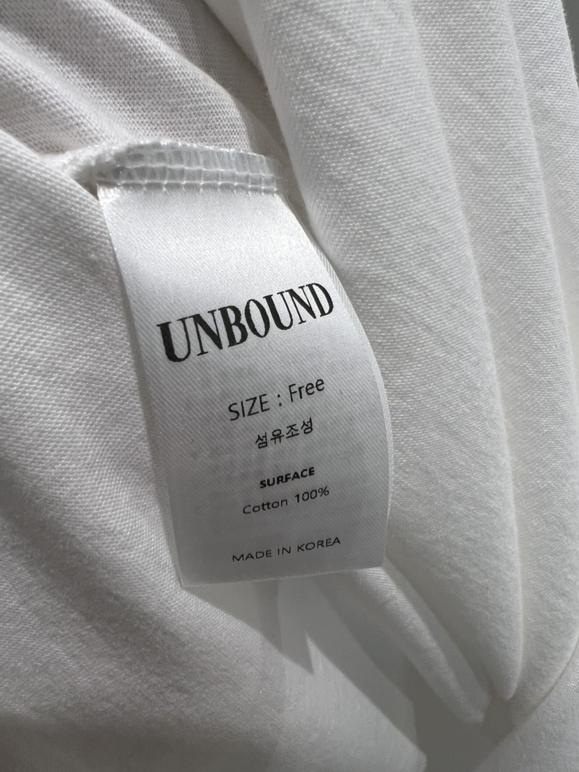 UNBOUND韓國直郵㊣女裝新款時尚職業熱賣休閑25秋冬真品T恤UNBOUNDT恤