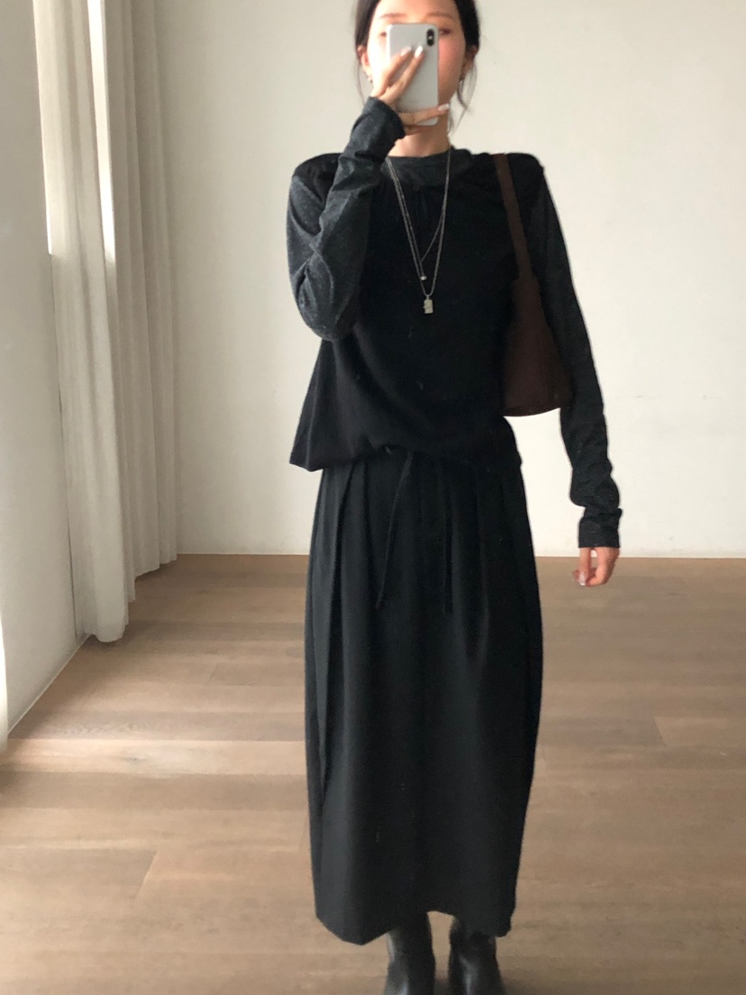 THE EYL韓國直郵㊣女裝新款職業休閑推薦人氣時尚真品長裙THE EYL長裙