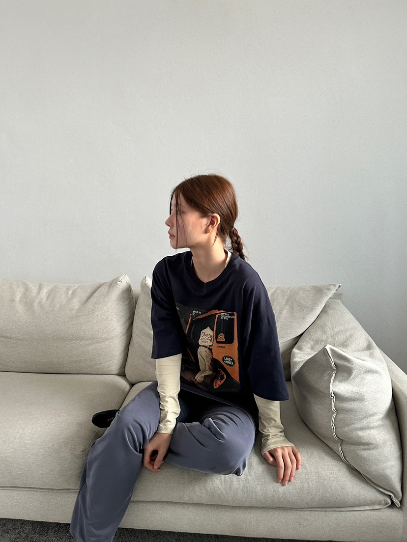 UNBOUND韓國直郵㊣女裝新款真品職業人氣25秋冬推薦長袖T恤UNBOUND長袖T恤