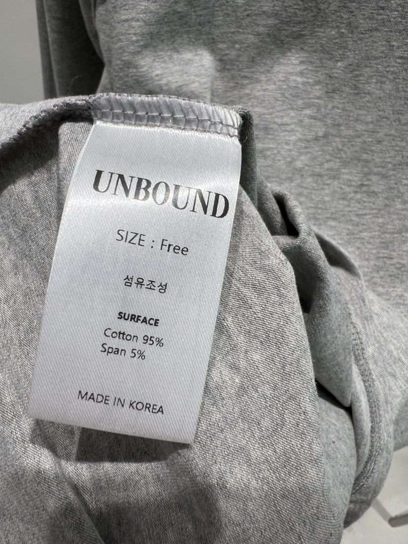 UNBOUND韓國直郵㊣女裝新款真品職業人氣25秋冬推薦長袖T恤UNBOUND長袖T恤