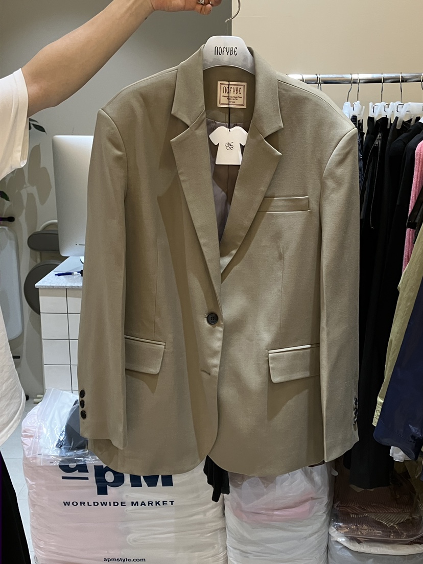 NOFYBE韓國直郵㊣女裝新品真品25秋冬休閑人氣職業夾克拉鏈NOFYBE夾克