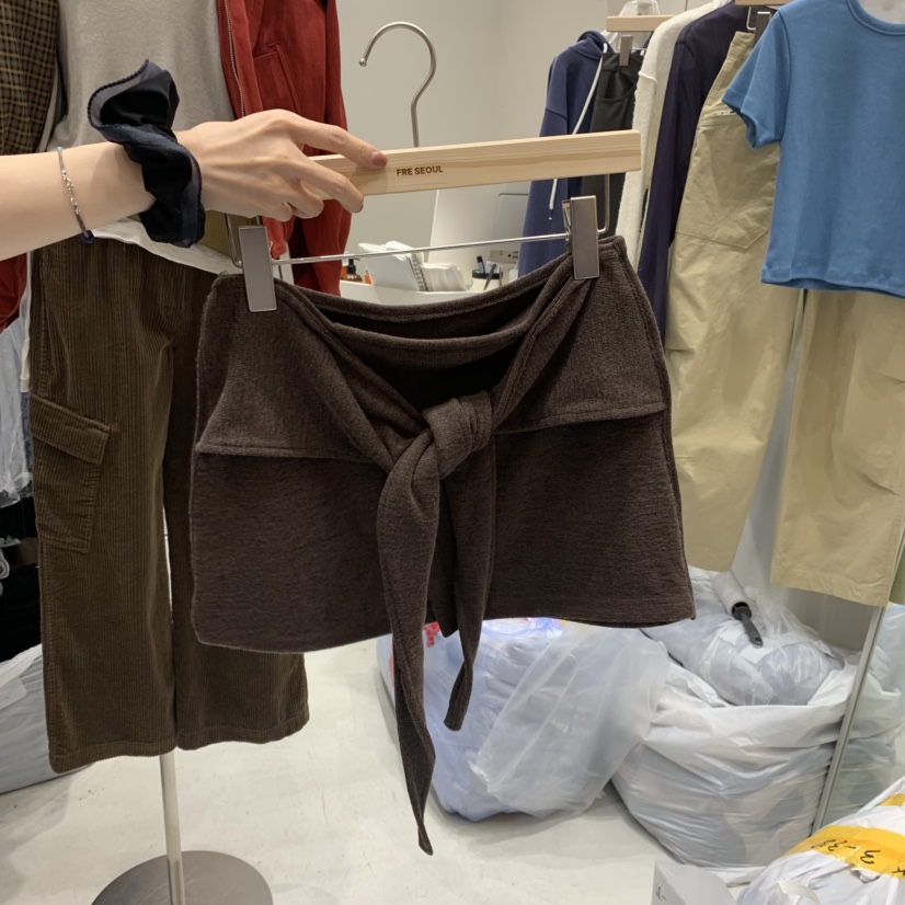 FRE韓國代購㊣女士新品人氣推薦熱賣職業休閑25秋冬時尚短裙FRE短裙圖色4