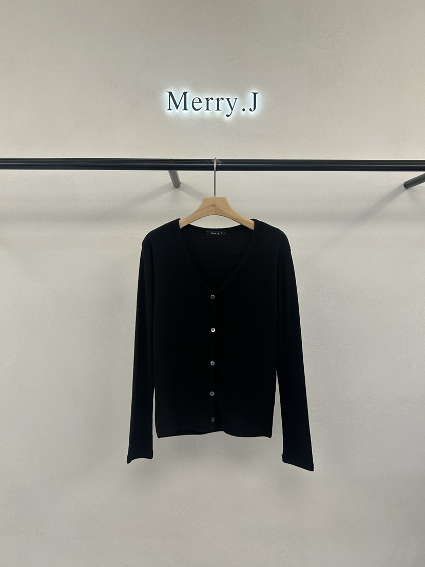 MERRY-J韓國直郵㊣女裝新品真品熱賣人氣職業25秋冬針織衫開衫MERRY-J針織衫圖色2