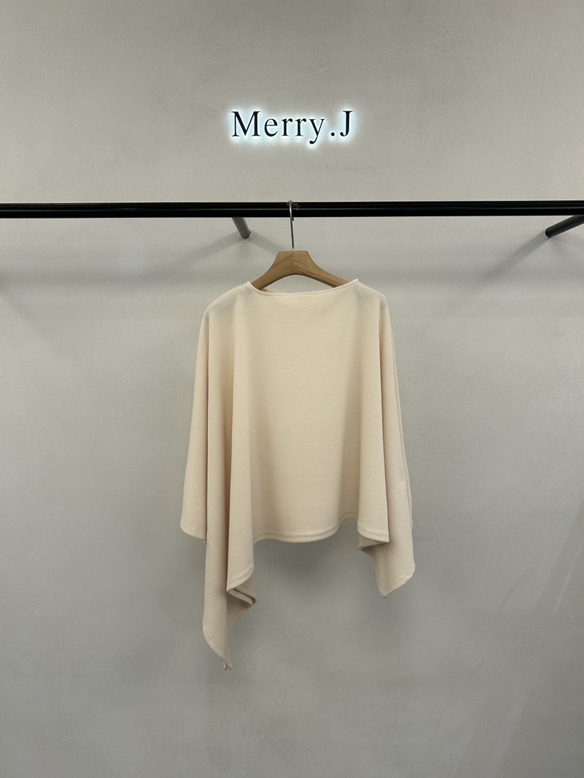MERRY-J東大門㊣實拍女士新款熱賣25秋冬推薦人氣長袖T恤斗篷MERRY-J長袖T恤