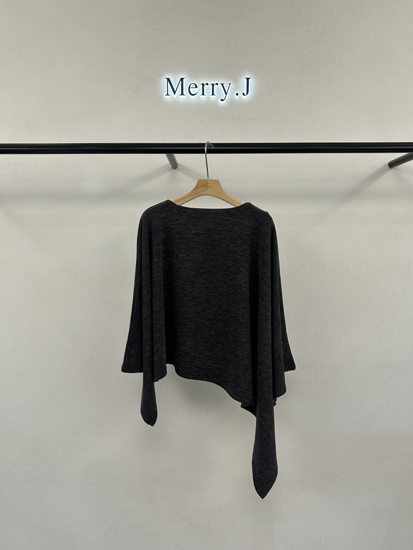 MERRY-J東大門㊣實拍女士新款熱賣25秋冬推薦人氣長袖T恤斗篷MERRY-J長袖T恤圖色3