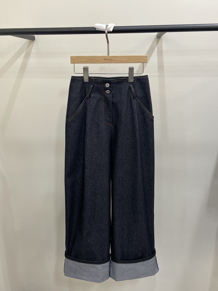 PERSON韓國代購㊣女士新品人氣休閑職業時尚真品25秋冬牛仔褲PERSON牛仔褲