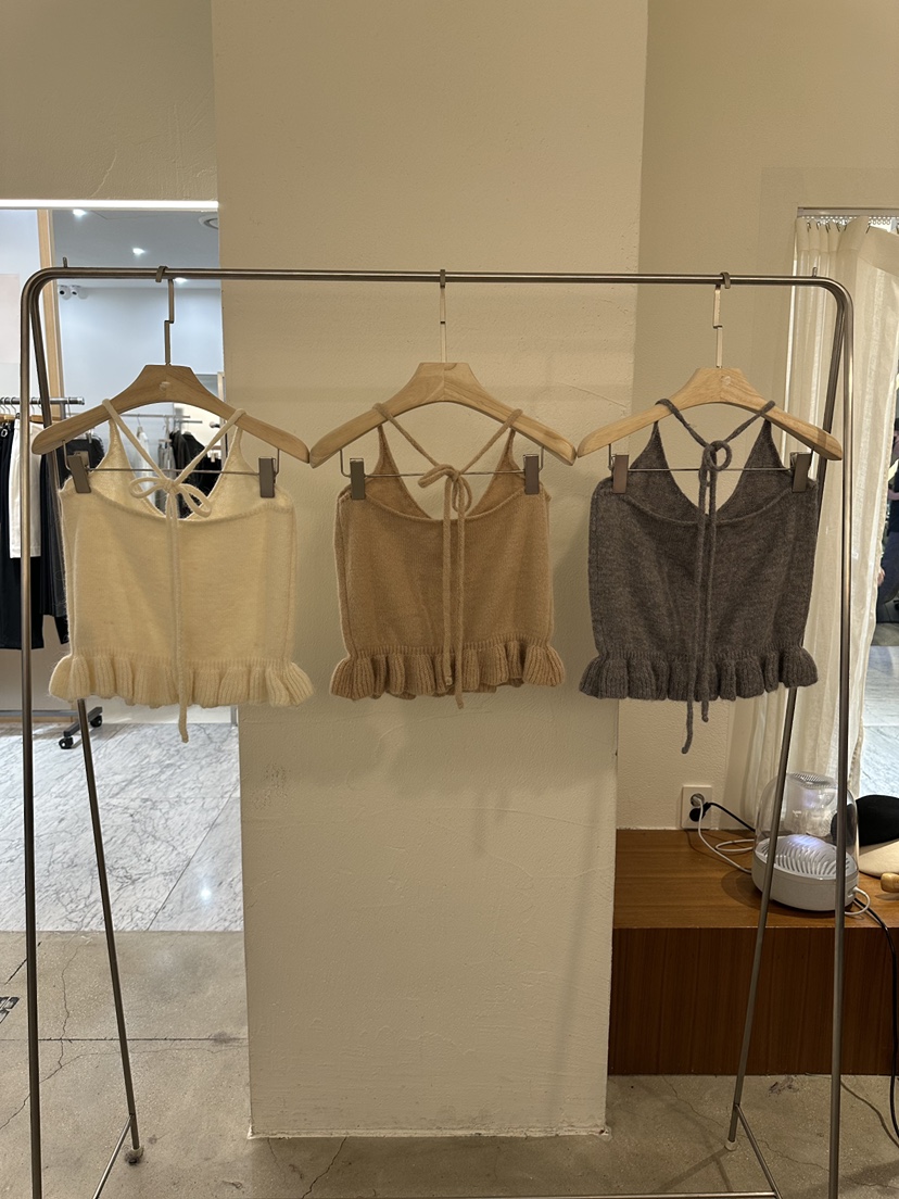 BPLAN韓國代購㊣女裝新品推薦熱賣時尚真品職業吊帶背心羊駝BPLAN吊帶/背心