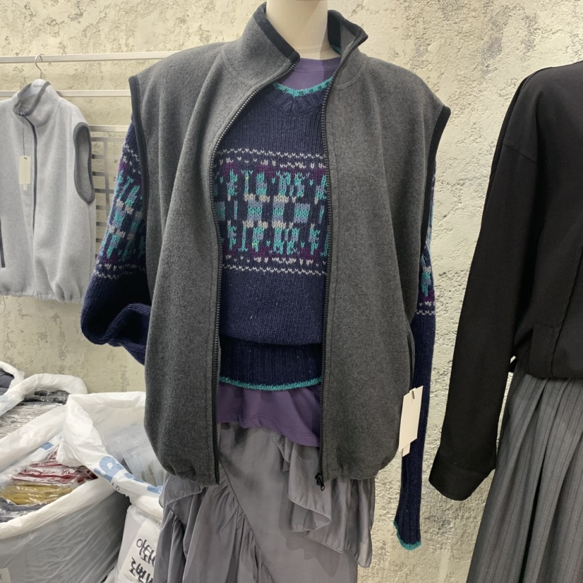 SOLD OUT韓國代購㊣女士新品熱賣時尚真品馬甲不含內搭羊毛SOLD OUT馬甲圖色2