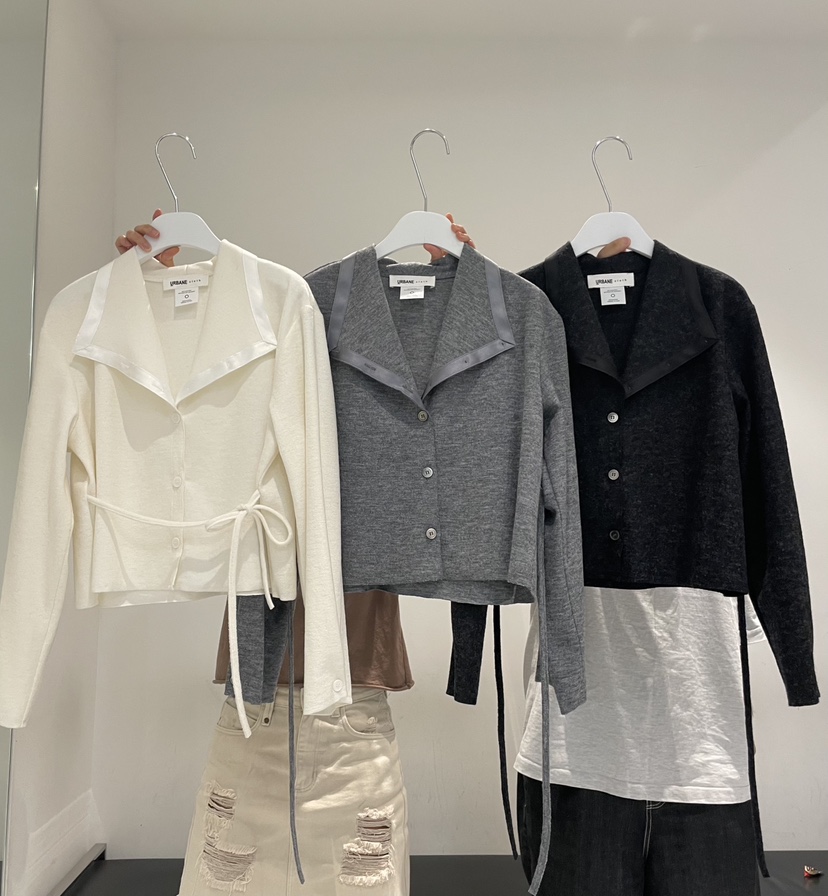 URBANE cloth東大門㊣直郵女裝新品推薦休閑針織衫羊毛開衫URBANE cloth針織衫