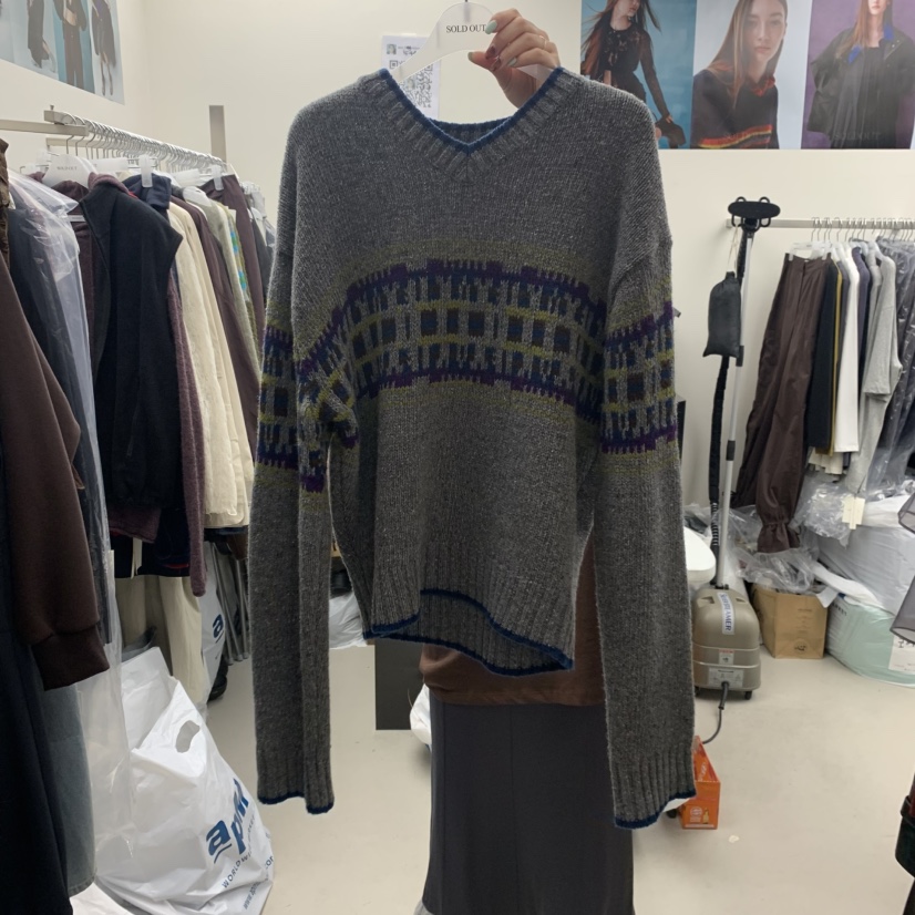 SOLD OUT韓國直郵㊣女士新品25秋冬時尚真品休閑人氣針織衫SOLD OUT針織衫