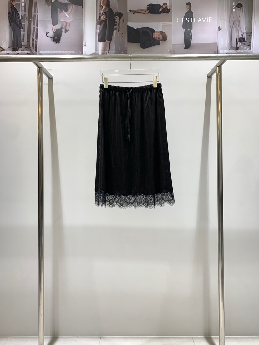CESTLAVIE東大門㊣實拍女裝新品推薦職業真品25秋冬長裙蕾絲CESTLAVIE長裙圖色2