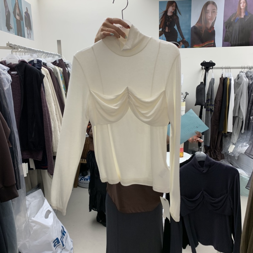 SOLD OUT韓國直郵㊣女裝新品真品時尚推薦職業25秋冬長袖T恤SOLD OUT長袖T恤
