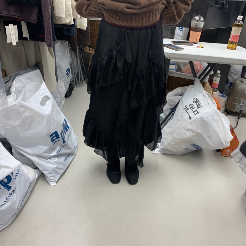 SOLD OUT東大門㊣實拍女裝新款真品休閑時尚25秋冬半身裙中短裙SOLD OUT半身裙/中短裙圖色3