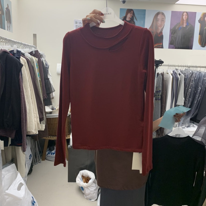 SOLD OUT東大門㊣直郵女裝新款25秋冬時尚職業人氣長袖T恤SOLD OUT長袖T恤
