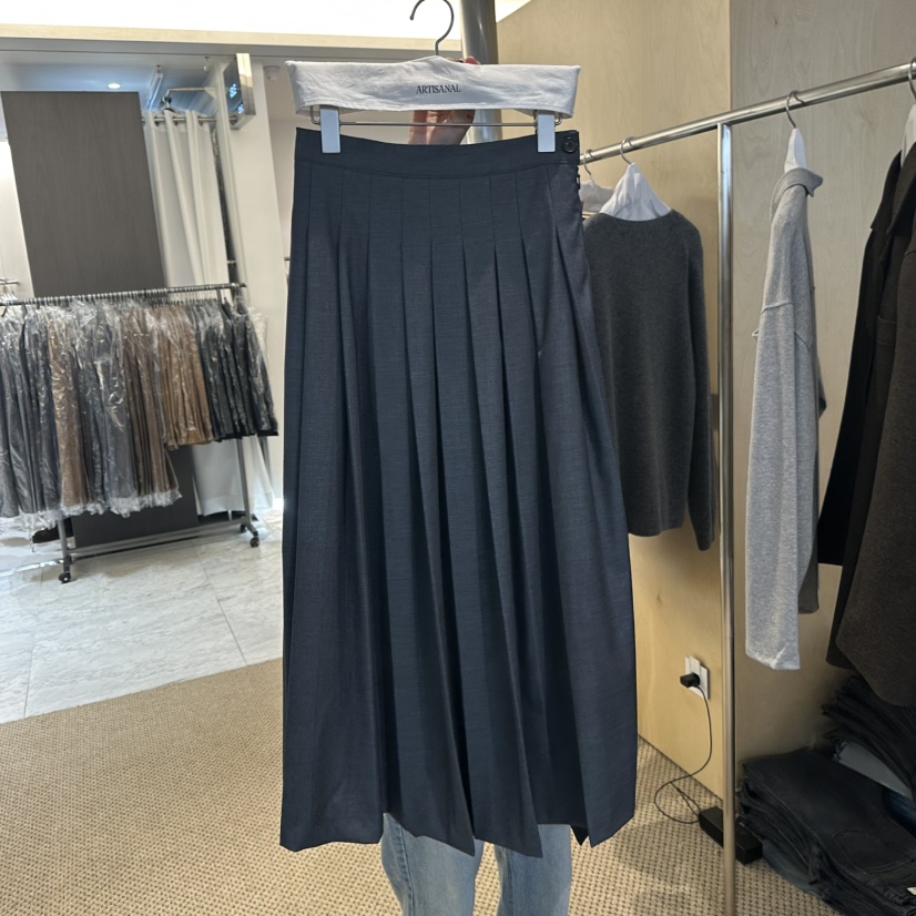 ARTISANAL東大門㊣代購女裝新款職業推薦時尚休閑長裙百褶褶裙ARTISANAL長裙