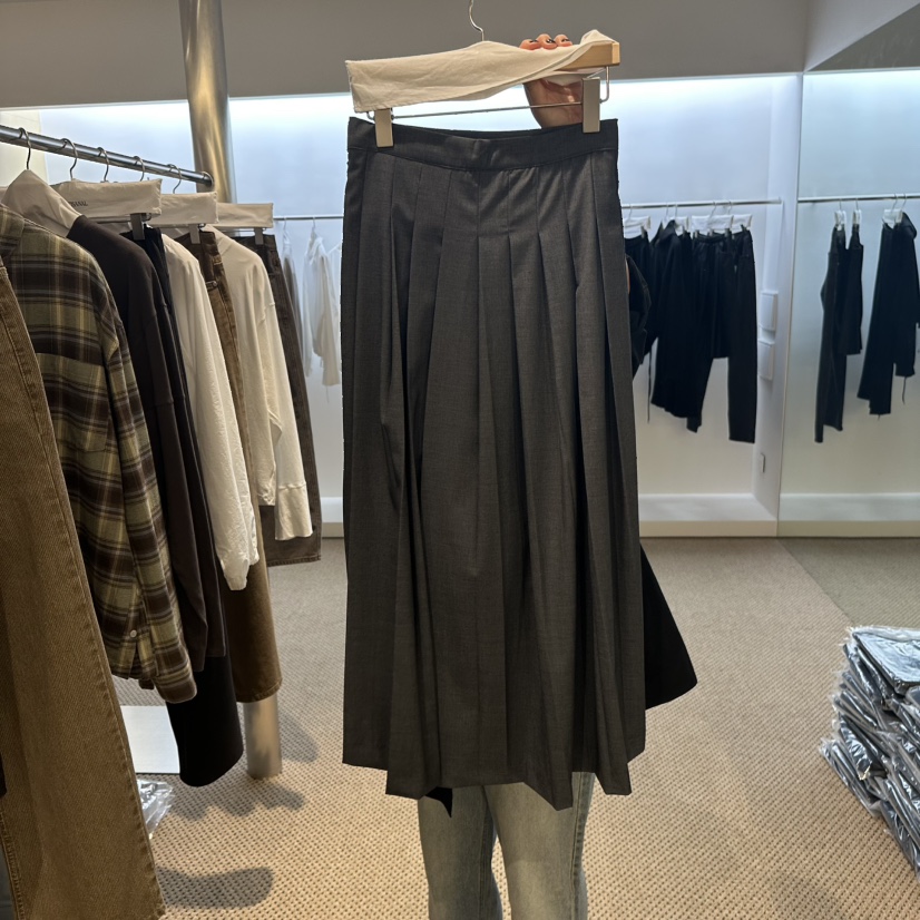 ARTISANAL東大門㊣代購女裝新款職業推薦時尚休閑長裙百褶褶裙ARTISANAL長裙圖色2