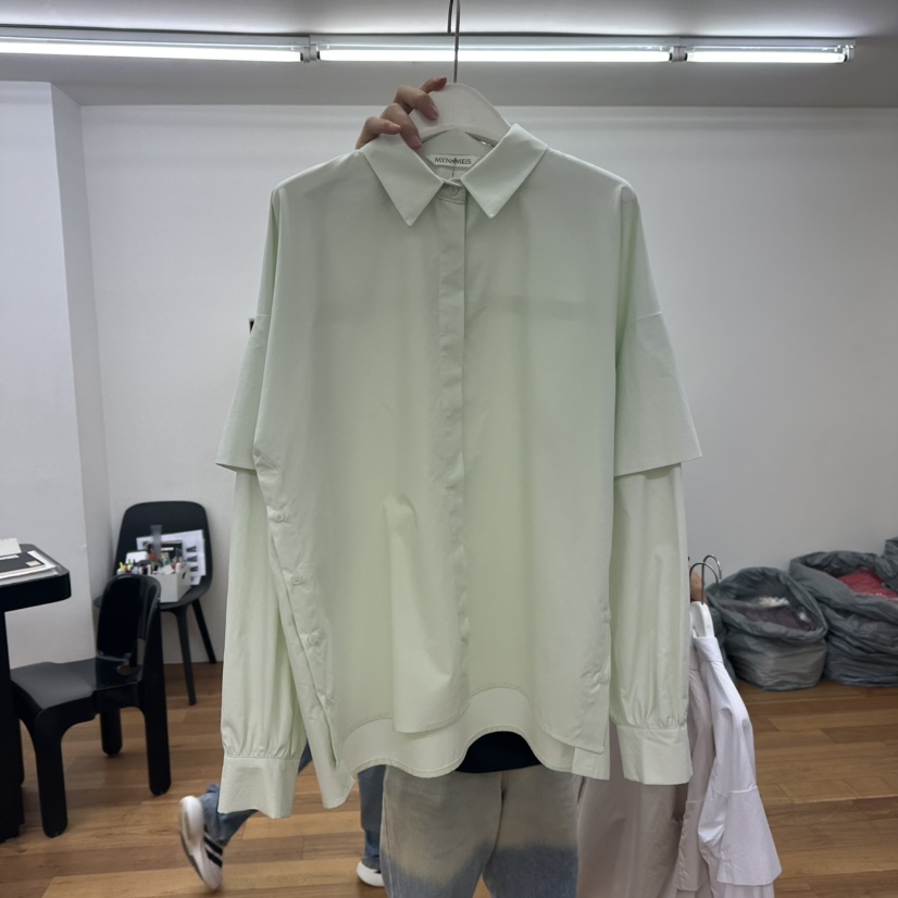 MYNAMEIS東大門㊣代購女士新品真品休閑人氣推薦襯衫蕾絲衫MYNAMEIS襯衫/蕾絲衫圖色3