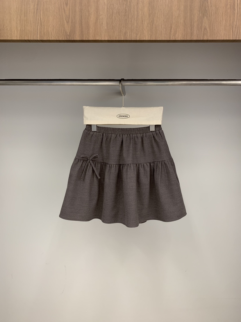 ONE MONE韓國代購㊣女士新品25秋冬真品推薦時尚休閑人氣短裙ONE MONE短裙圖色1