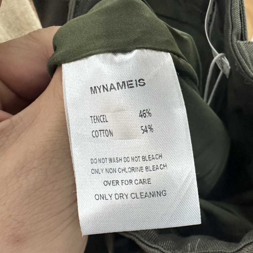 MYNAMEIS東大門㊣直郵女士新品時尚熱賣推薦休閑休閑褲含腰帶MYNAMEIS休閑褲