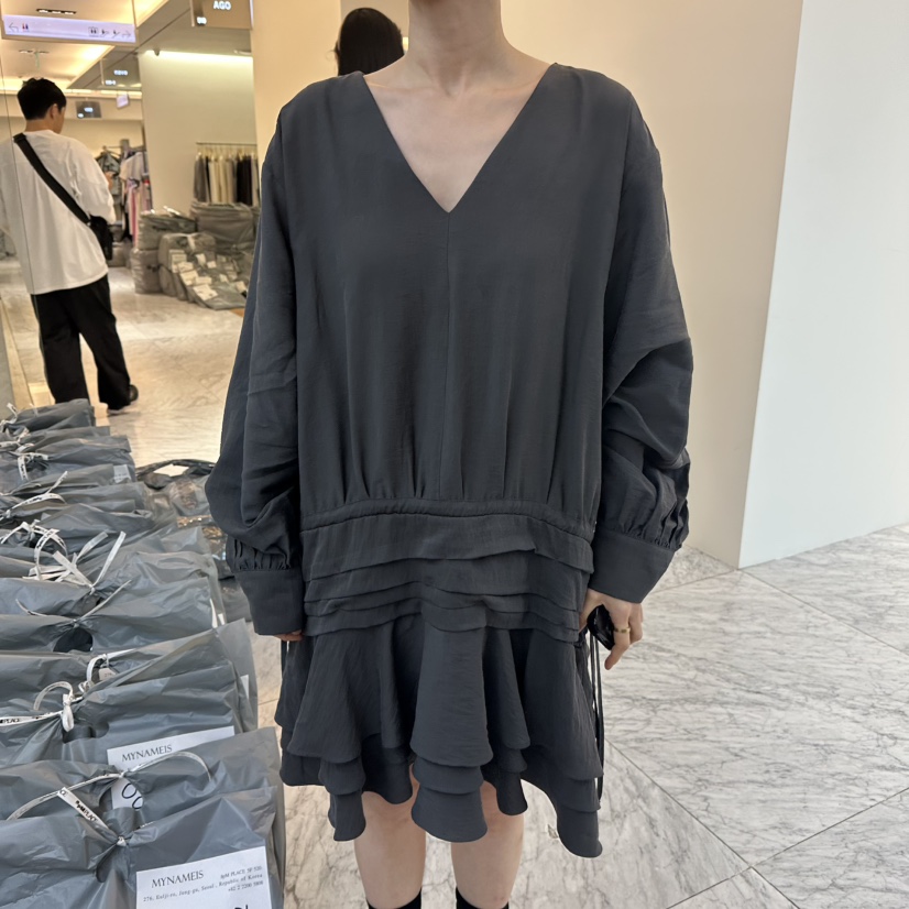 MYNAMEIS東大門㊣代購女裝新款推薦熱賣職業真品時尚連衣裙MYNAMEIS連衣裙圖色2