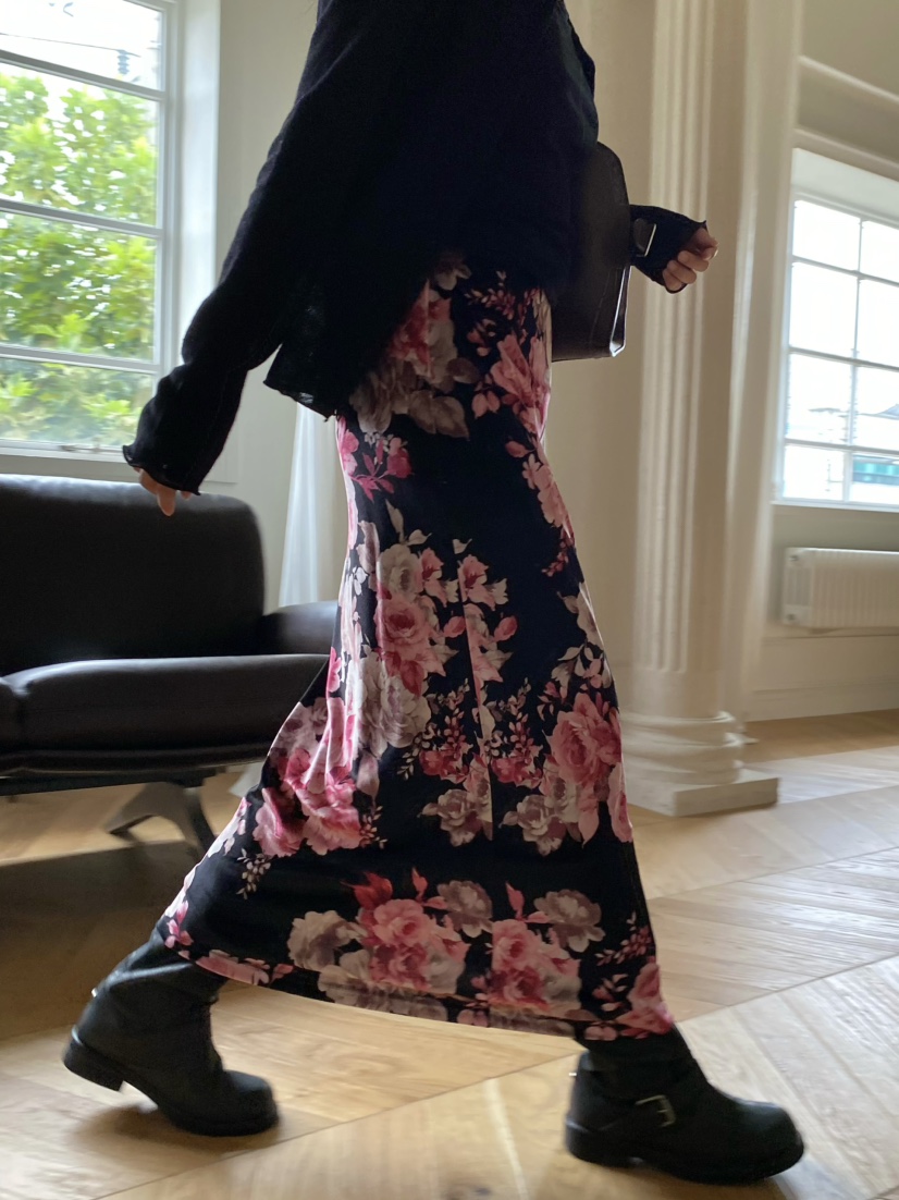 OUPPT東大門㊣實拍女士新品25秋冬熱賣真品休閑時尚長裙絲絨OUPPT長裙