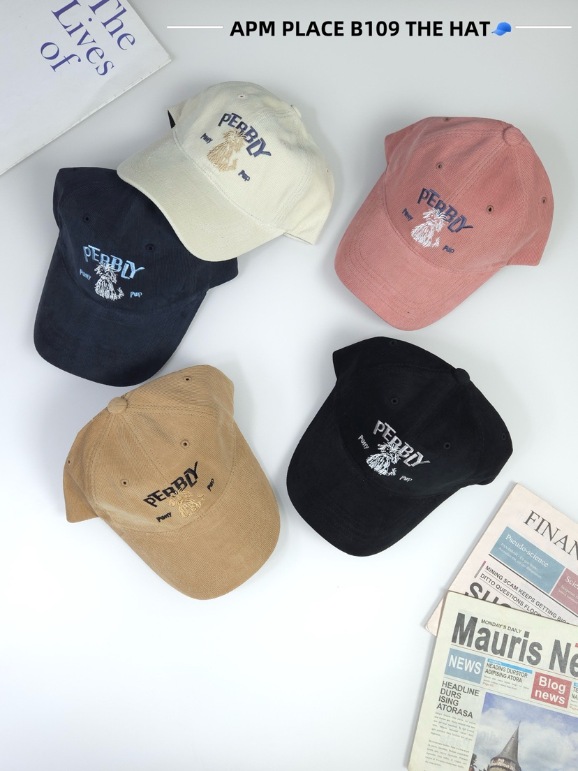 THE HAT-P東大門㊣直郵女裝新款真品推薦職業帽子燈心絨羊皮THE HAT帽子