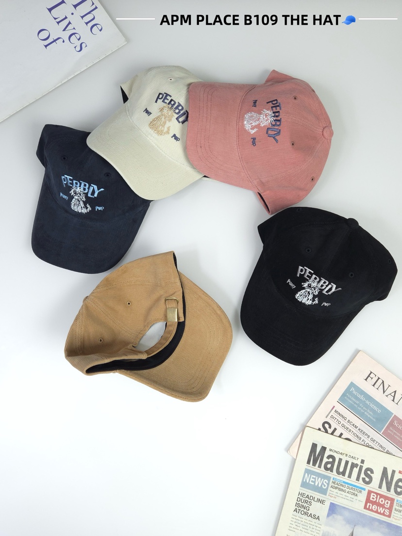 THE HAT-P東大門㊣直郵女裝新款真品推薦職業帽子燈心絨羊皮THE HAT帽子