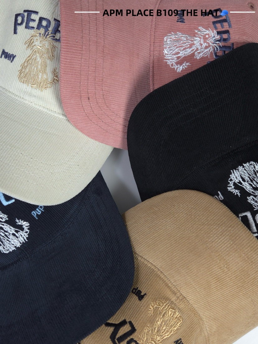 THE HAT-P東大門㊣直郵女裝新款真品推薦職業帽子燈心絨羊皮THE HAT帽子