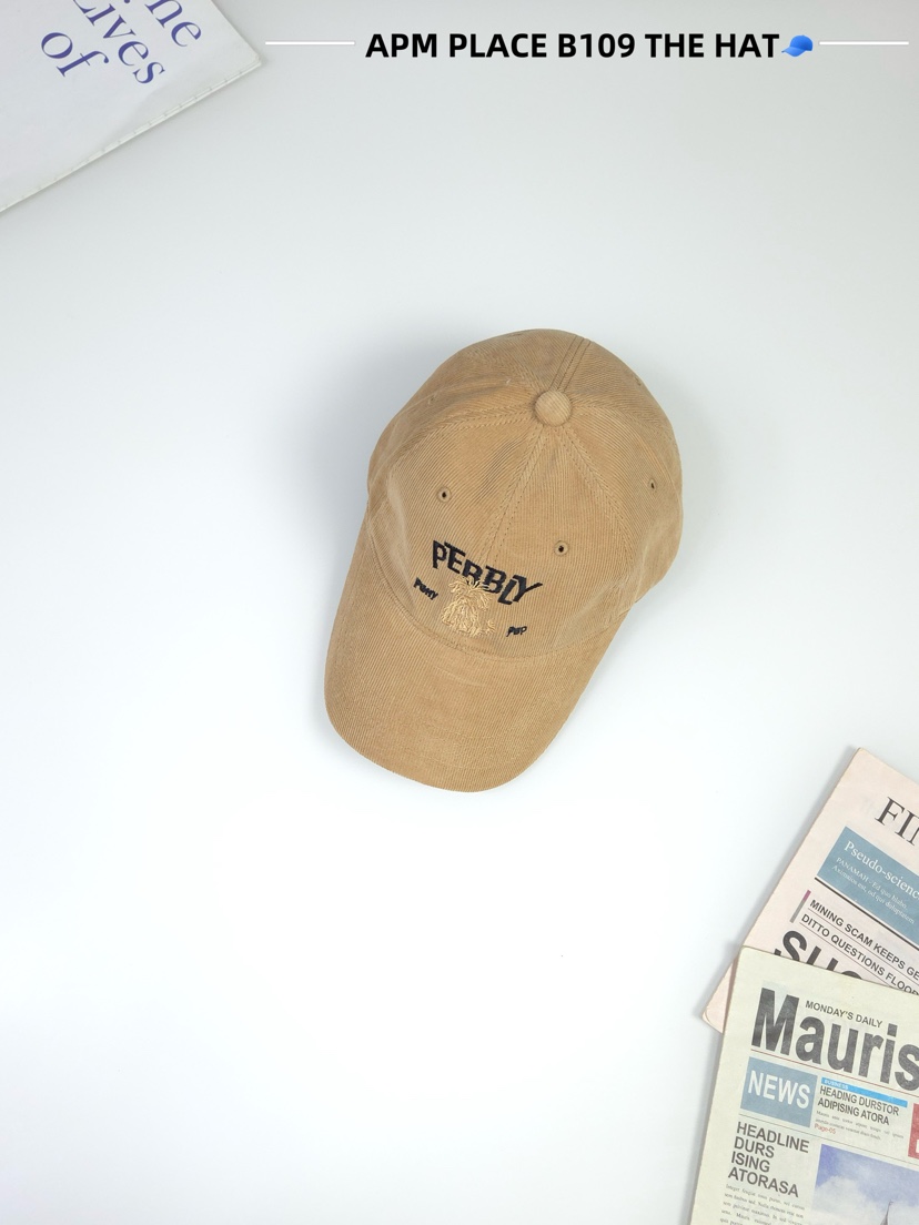 THE HAT-P東大門㊣直郵女裝新款真品推薦職業帽子燈心絨羊皮THE HAT帽子圖色4