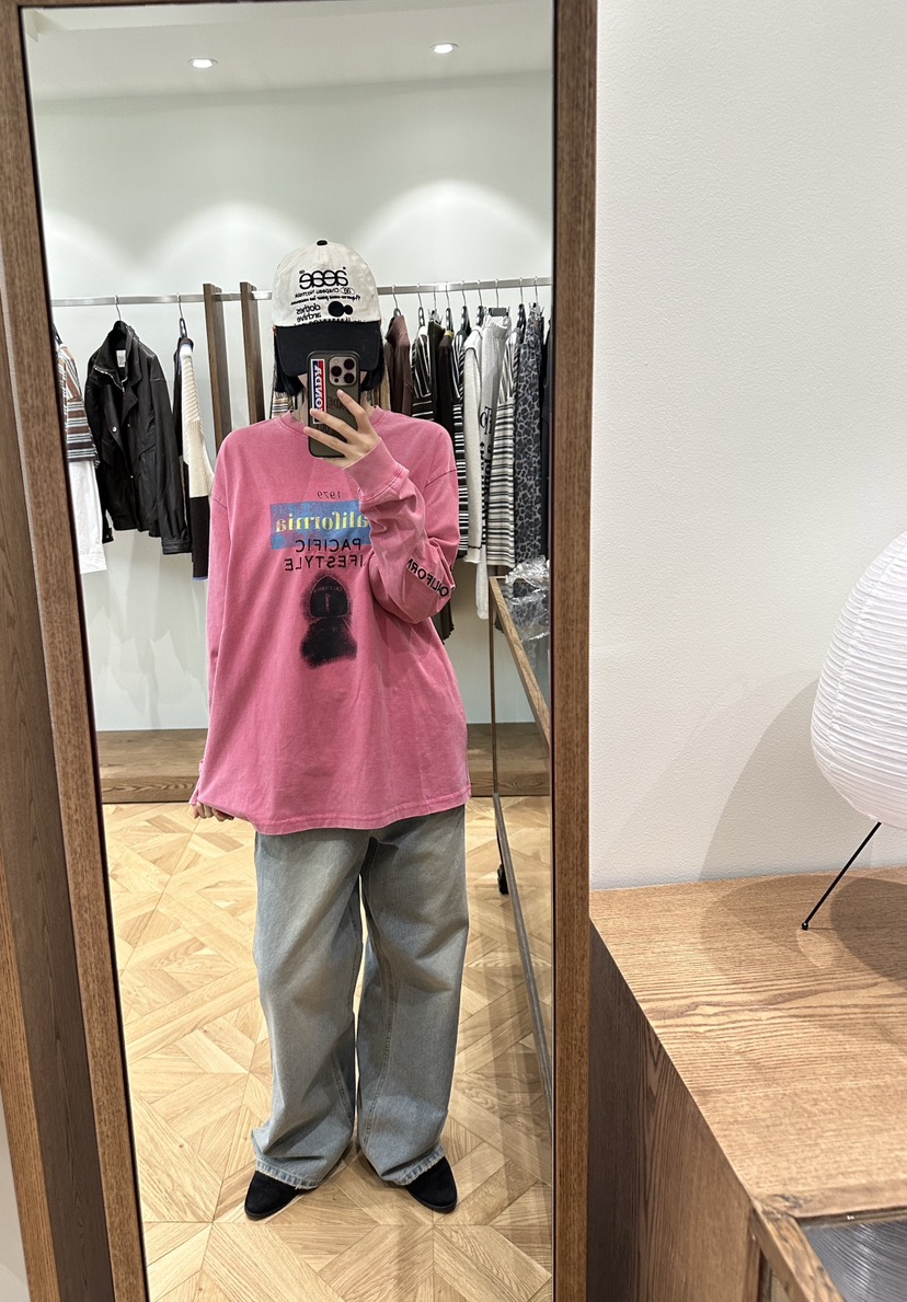 FIFO韓國代購㊣女裝新品熱賣25秋冬休閑推薦人氣時尚長袖T恤FIFO長袖T恤