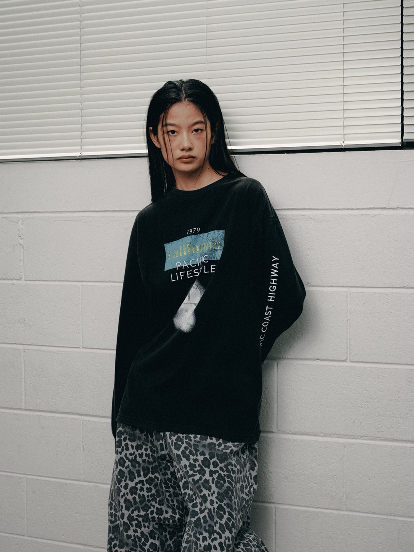 FIFO韓國代購㊣女裝新品熱賣25秋冬休閑推薦人氣時尚長袖T恤FIFO長袖T恤
