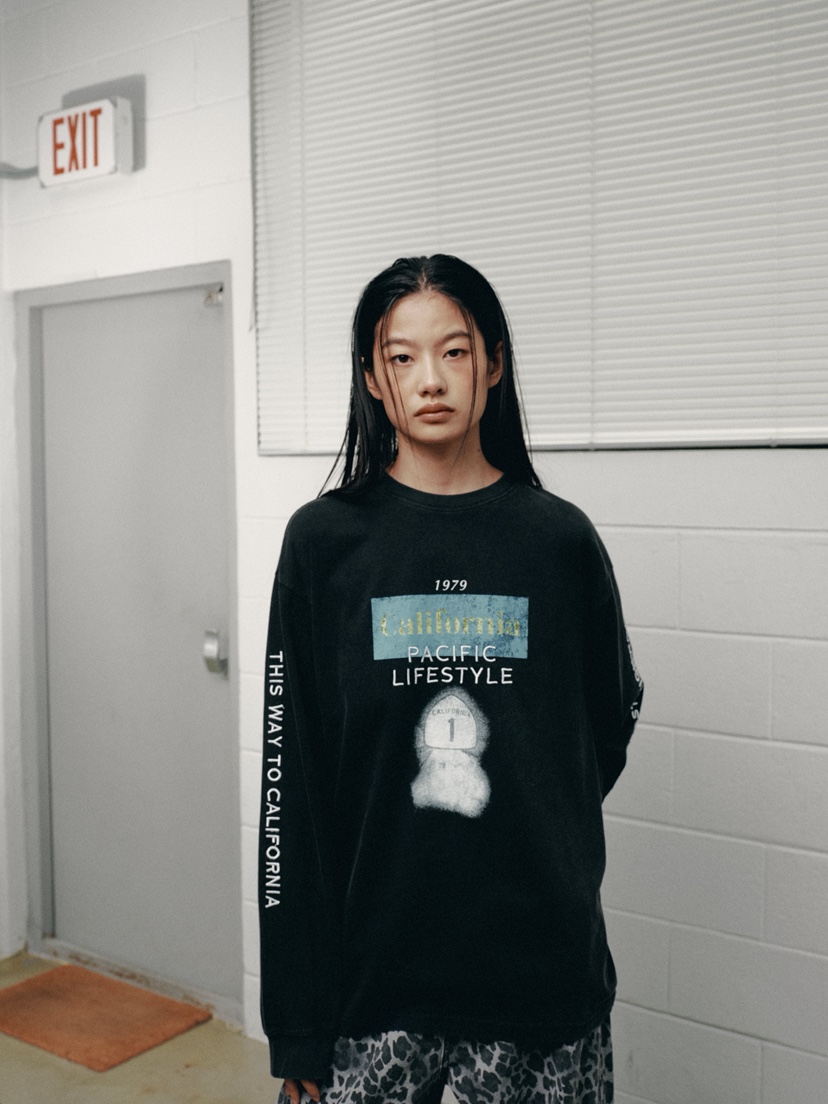 FIFO韓國代購㊣女裝新品熱賣25秋冬休閑推薦人氣時尚長袖T恤FIFO長袖T恤