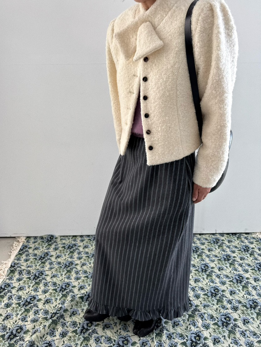 OLI SEOUL東大門㊣直郵女裝新品熱賣時尚休閑真品長裙羊毛OLI SEOUL長裙