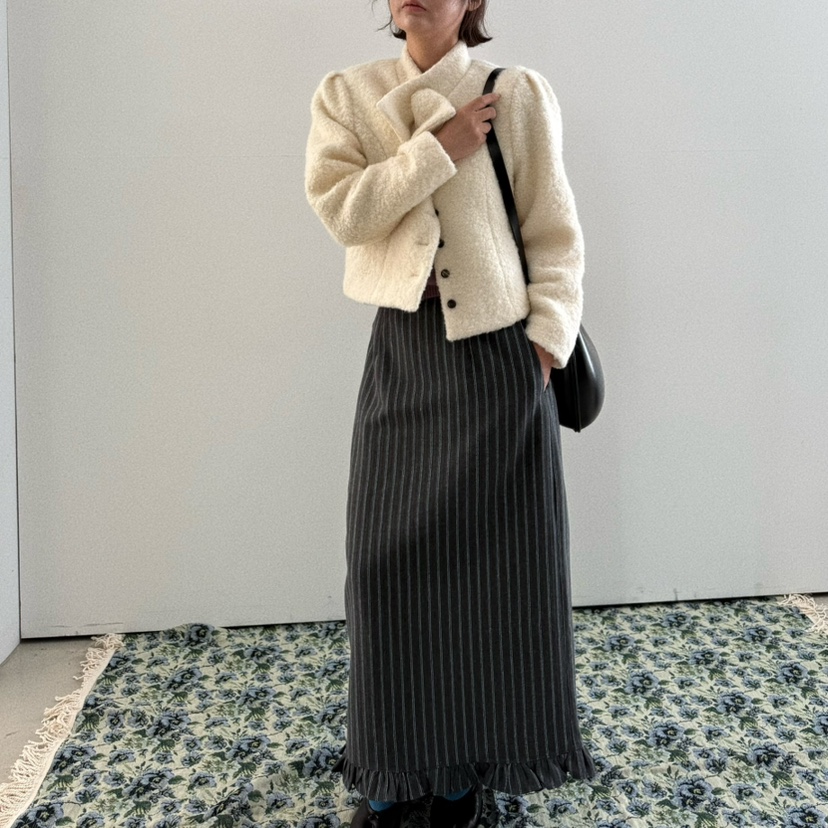OLI SEOUL東大門㊣直郵女裝新品熱賣時尚休閑真品長裙羊毛OLI SEOUL長裙