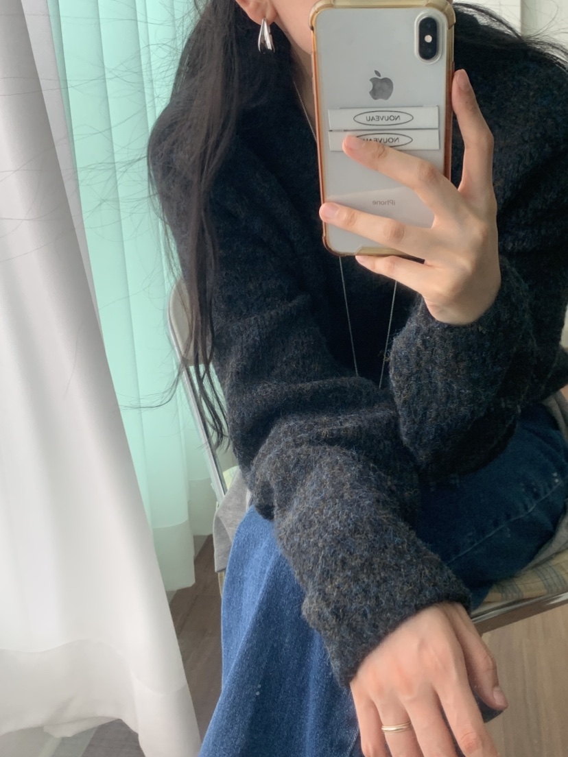 NOUVEAU韓國直郵㊣女士新款時尚推薦25秋冬休閑職業針織衫羊毛NOUVEAU針織衫