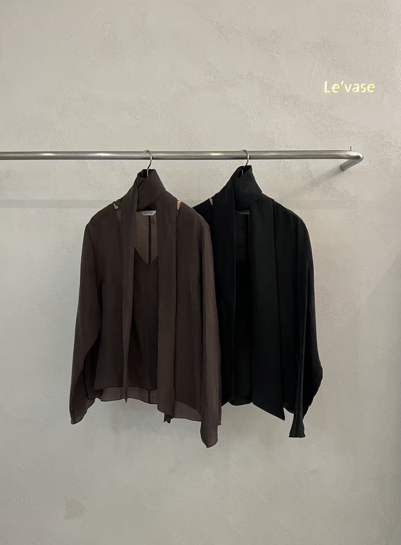 LE VASE東大門㊣代購女裝新品推薦真品熱賣時尚襯衫蕾絲衫LE VASE襯衫/蕾絲衫