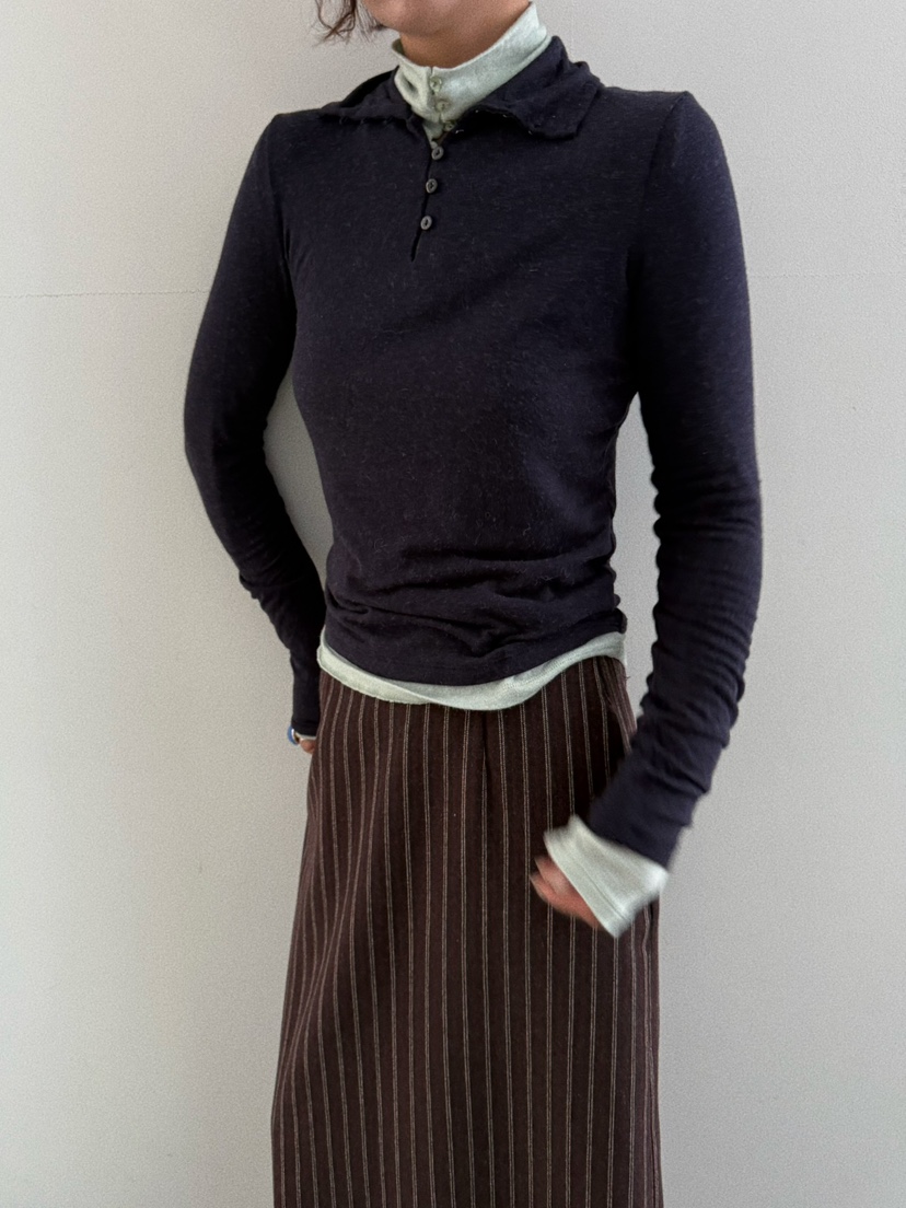 OLI SEOUL東大門㊣直郵女裝新款休閑職業推薦真品時尚長袖T恤OLI SEOUL長袖T恤