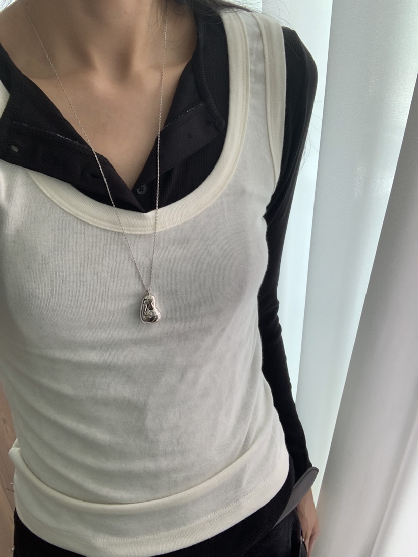 NOUVEAU東大門㊣實拍女士新款休閑推薦真品時尚吊帶背心羊毛NOUVEAU吊帶/背心