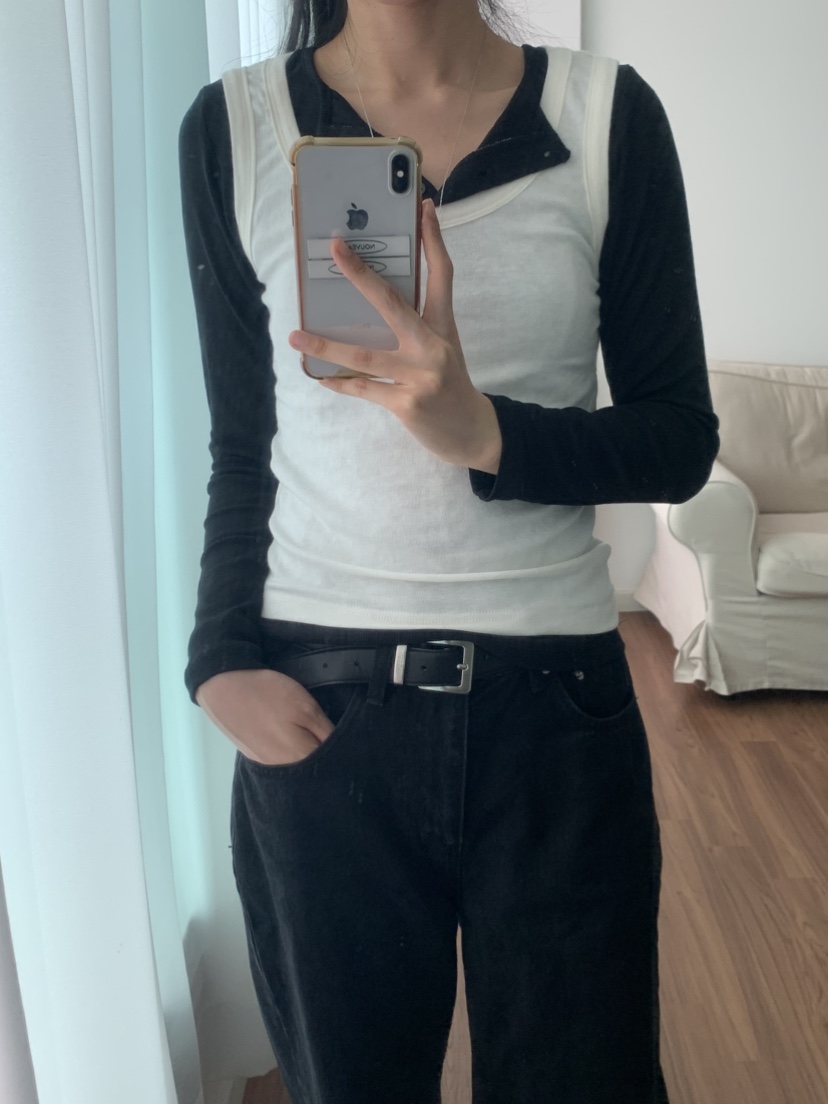 NOUVEAU東大門㊣實拍女士新款休閑推薦真品時尚吊帶背心羊毛NOUVEAU吊帶/背心