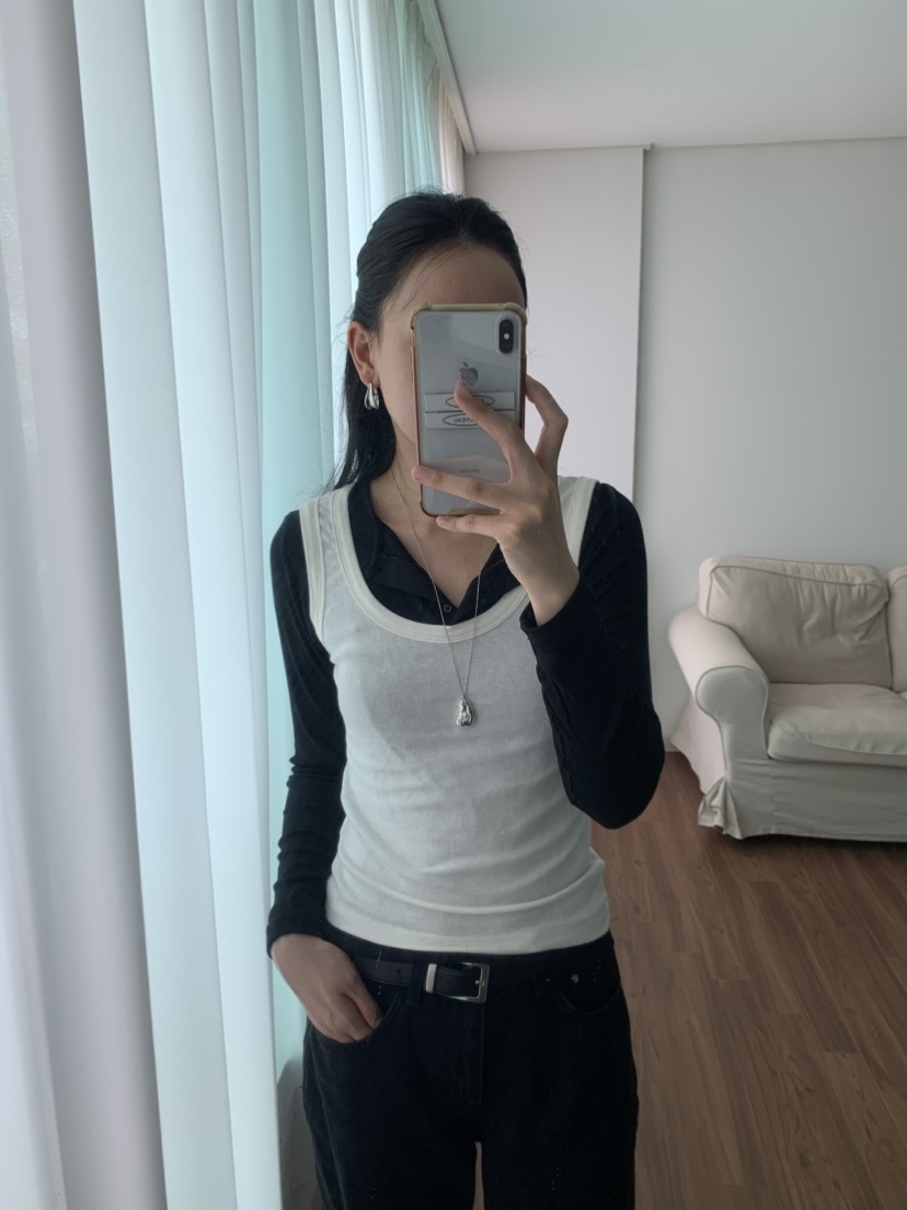 NOUVEAU東大門㊣實拍女士新款休閑推薦真品時尚吊帶背心羊毛NOUVEAU吊帶/背心