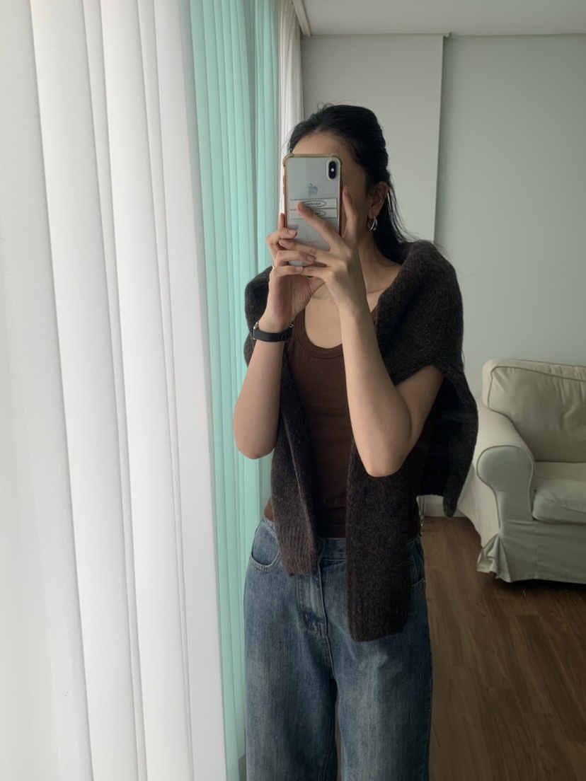 NOUVEAU東大門㊣實拍女士新款休閑推薦真品時尚吊帶背心羊毛NOUVEAU吊帶/背心